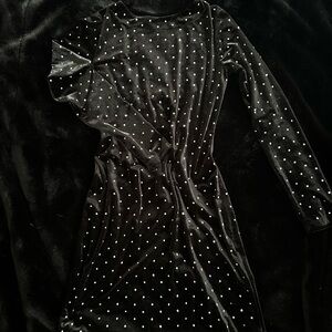 Elegant Black Long Sleeve Dress